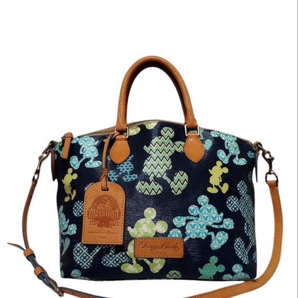 Disney Dooney & Bourke Mickey Marathon Disney 20th Anniversary Satchel euc - Picture 3 of 11